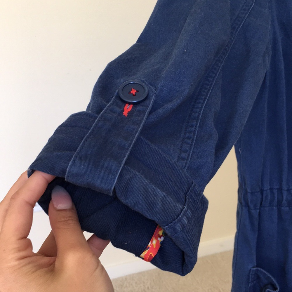 Light weight dark blue parka jacket - Picture 6 of 8